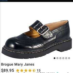 TUK Brogue Mary Janes
